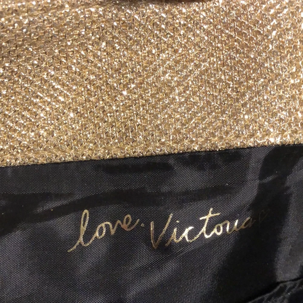 Victoria Secret Gold Tote Bag